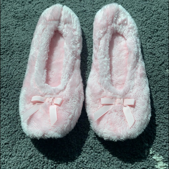 NWT Women's Peony Pink Memory Foam Ballerina Flexible Slippers machine wash - Picture 3 of 8
